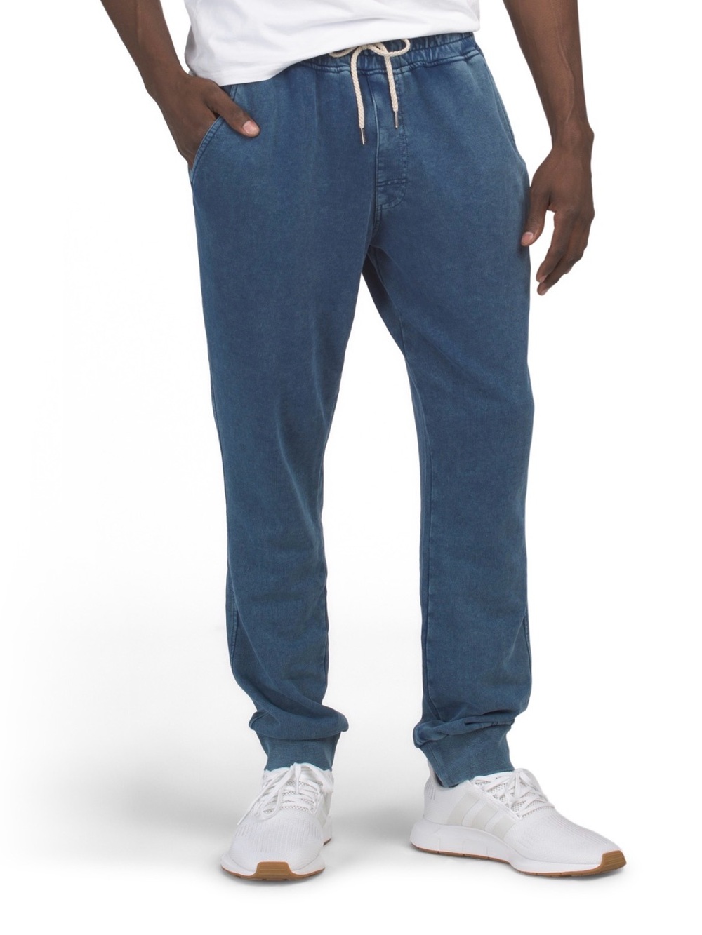 Fair Harbor Men's The Saltair Sweatpants Indigo Relaxed Joggers Organic Cotton